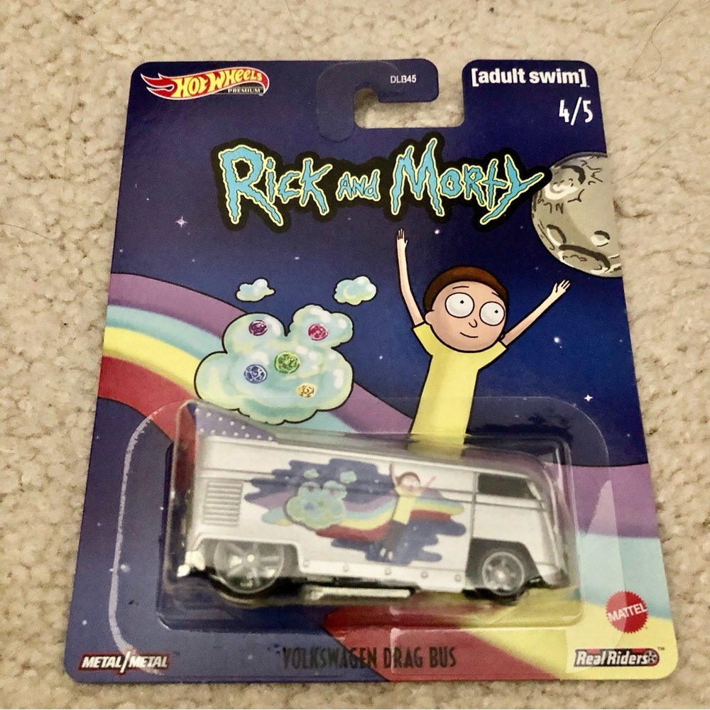 Hot Wheels Premium Adult Swim Rick and Morty Volkswagen Drag Bus